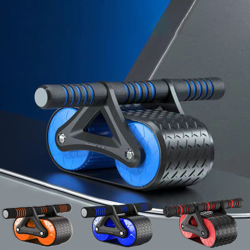 Double Wheel Abdominal Exerciser Women Men Automatic Rebound Ab Wheel