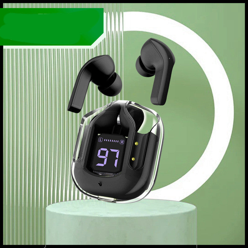 New Mini Transparent Wireless Bluetooth Headset Digital Display ENC No