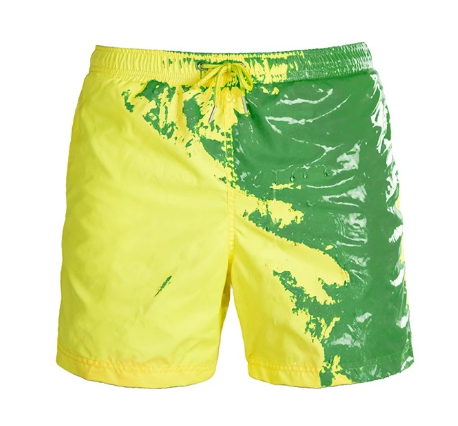 Magical Change Color Beach Shorts Summer Men Swimming Trunks Swimwear Swimsuit Quick Dry