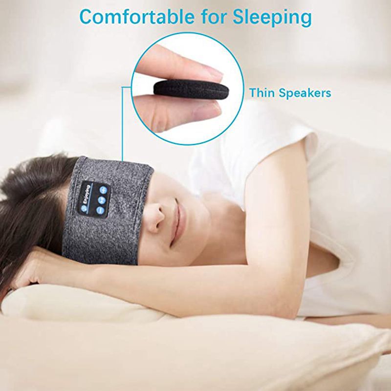 Wireless Bluetooth Sleeping Headphones Headband Thin Soft Elastic Comf