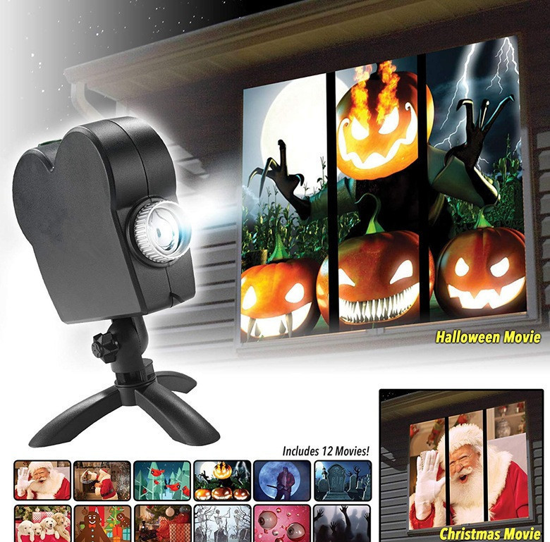 Halloween  Christmas Laser Projector 12 Movies Disco Light Mini Window