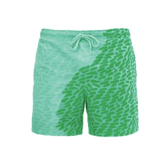 Magical Change Color Beach Shorts Summer Men Swimming Trunks Swimwear Swimsuit Quick Dry