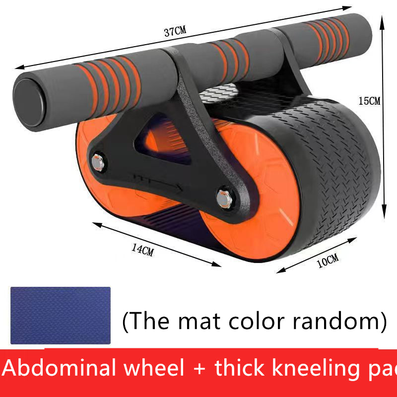 Double Wheel Abdominal Exerciser Women Men Automatic Rebound Ab Wheel 