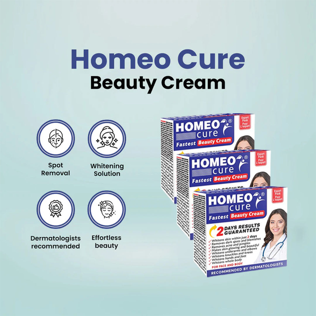 Pack of 3 Homeo Cure Beauty Cream Fresh Stock Expiry 2028