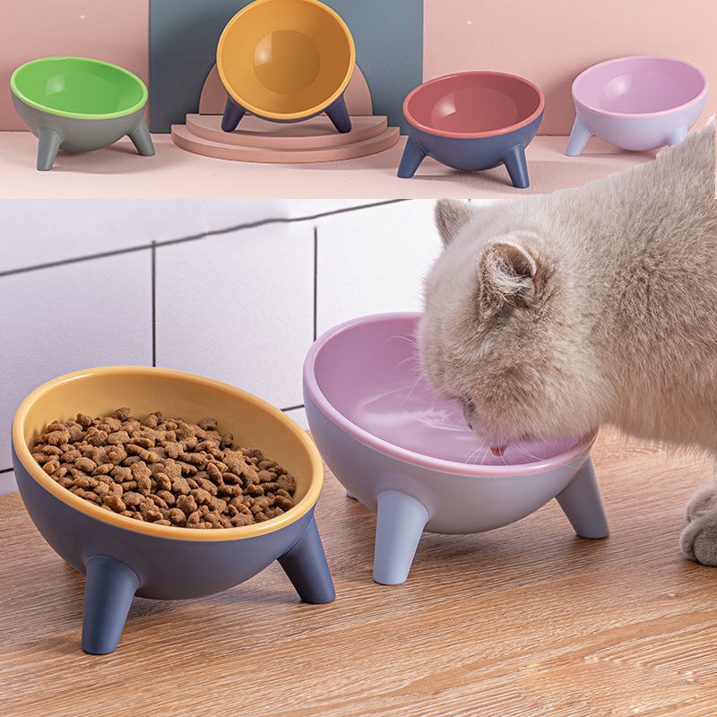 Cat Dog Bowl With Stand Pet Feeding Food Bowls Dogs Bunny Rabbit Nordic Color Feeder Product Supplies Pet Accessories