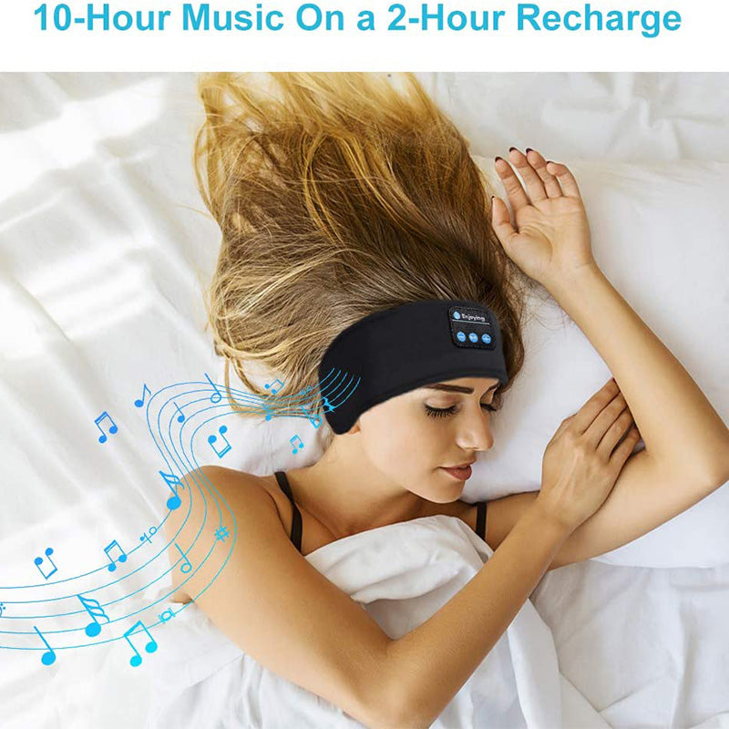 Wireless Bluetooth Sleeping Headphones Headband Thin Soft Elastic Comf