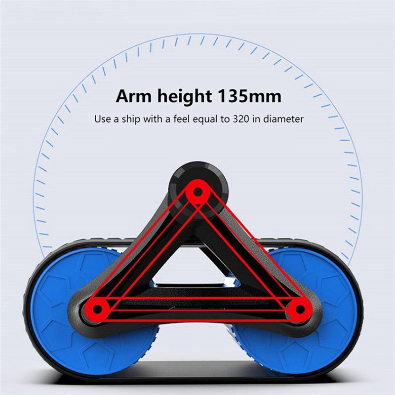 Double Wheel Abdominal Exerciser Women Men Automatic Rebound Ab Wheel 