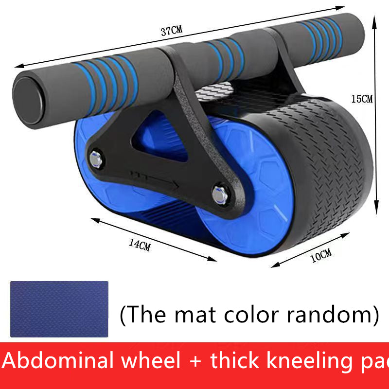 Double Wheel Abdominal Exerciser Women Men Automatic Rebound Ab Wheel 