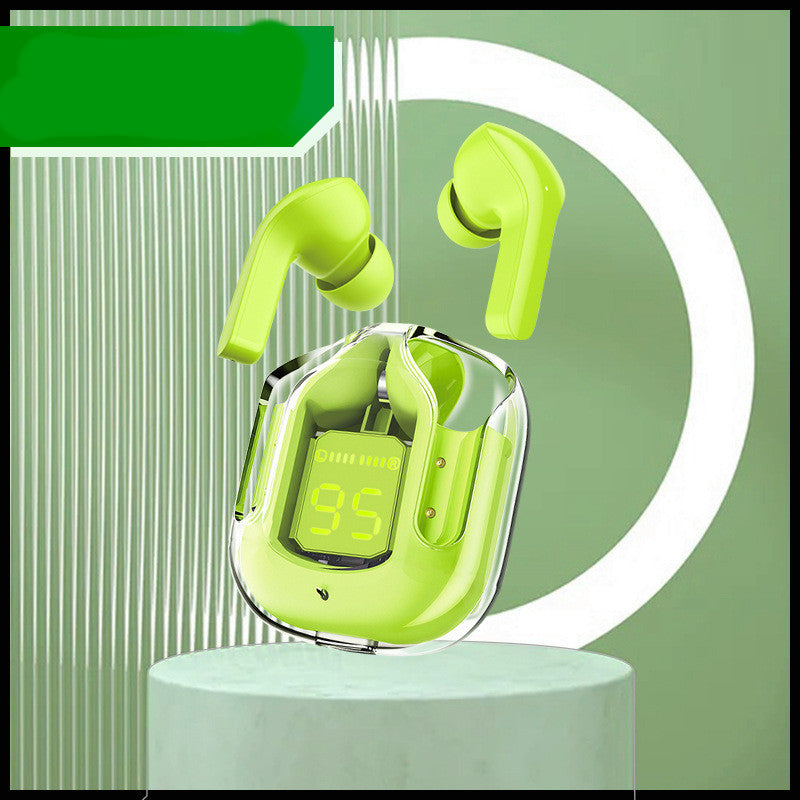 New Mini Transparent Wireless Bluetooth Headset Digital Display ENC No