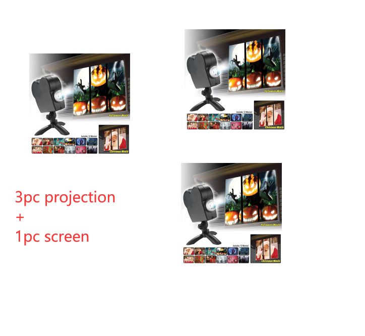 Halloween  Christmas Laser Projector 12 Movies Disco Light Mini Window