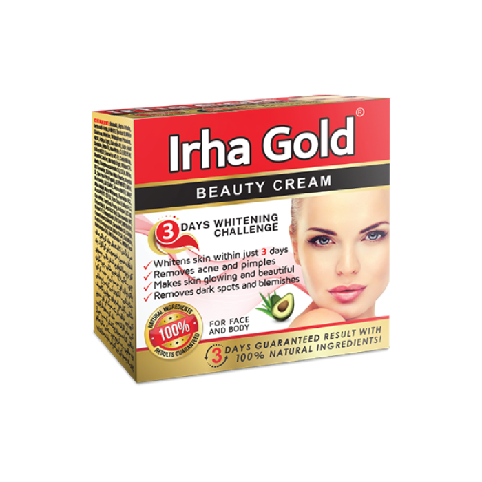 Irha Gold Whitening Beauty Cream Pack Of 3 Creams long expiry 2028