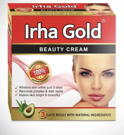 Irha Gold Whitening Beauty Cream Pack Of 3 Creams long expiry 2028