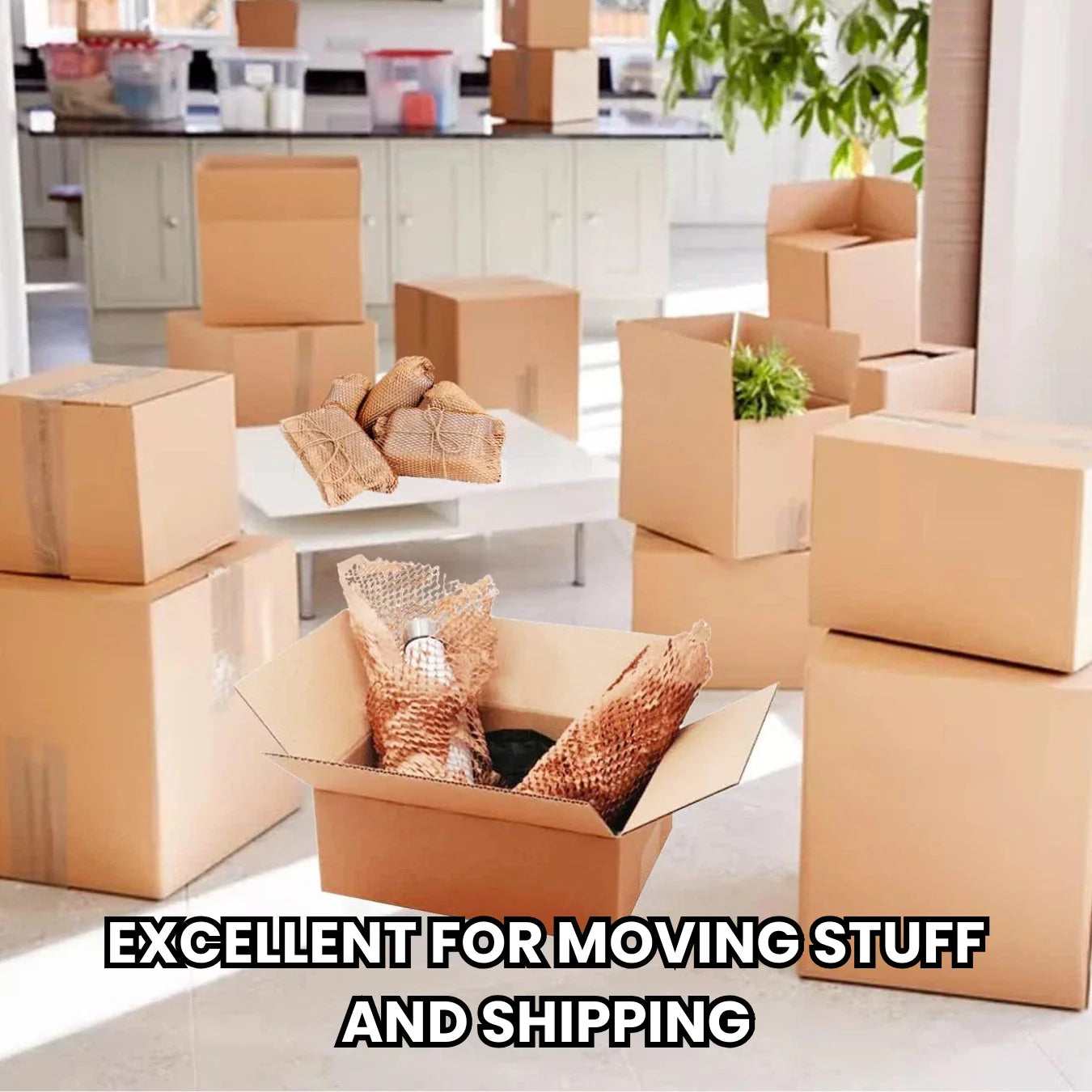 ARHI Honeycomb Packing Paper 12"x200' for Packing Moving & Gifts | Free Shipping