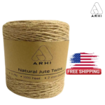 ARHI 3000FT Natural Jute Twine Rope 2mm 3Ply for Gardening & Packing Craft USA